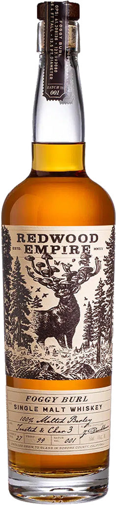 Redwood Empire Foggy Burl Single Malt Whiskey 750ml-0