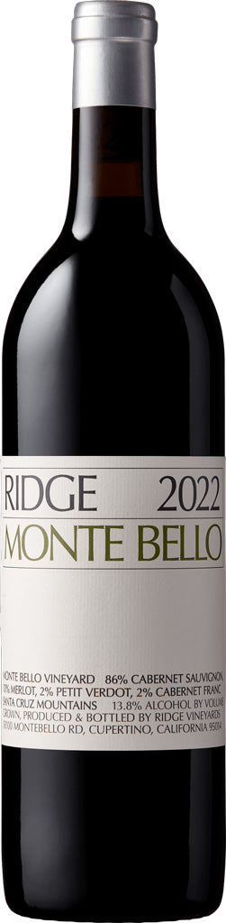 Ridge Vineyards Monte Bello Santa Cruz Mountains Red Blend 2022 750ml-0
