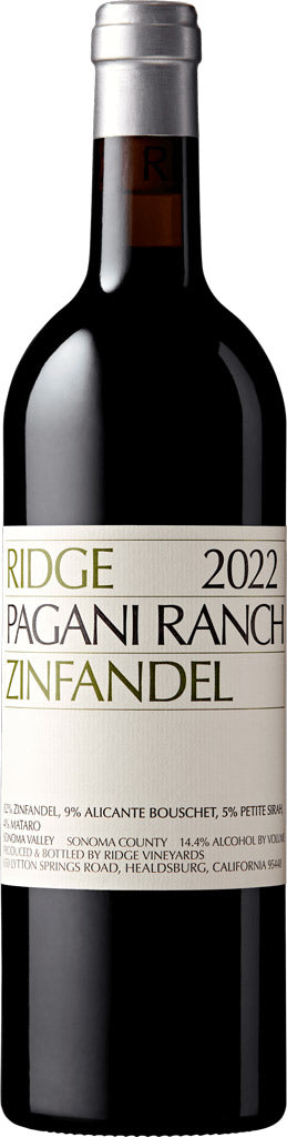 Ridge Vineyards Pagani Ranch Zinfandel 2022 750ml-0