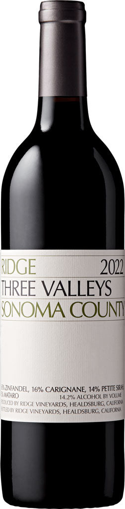Ridge Vineyards Three Valleys Red 2022 750ml-0