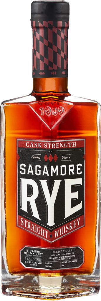 Sagamore Spirit Whiskey Rye Cask Strength 123 Proof 750ml-0