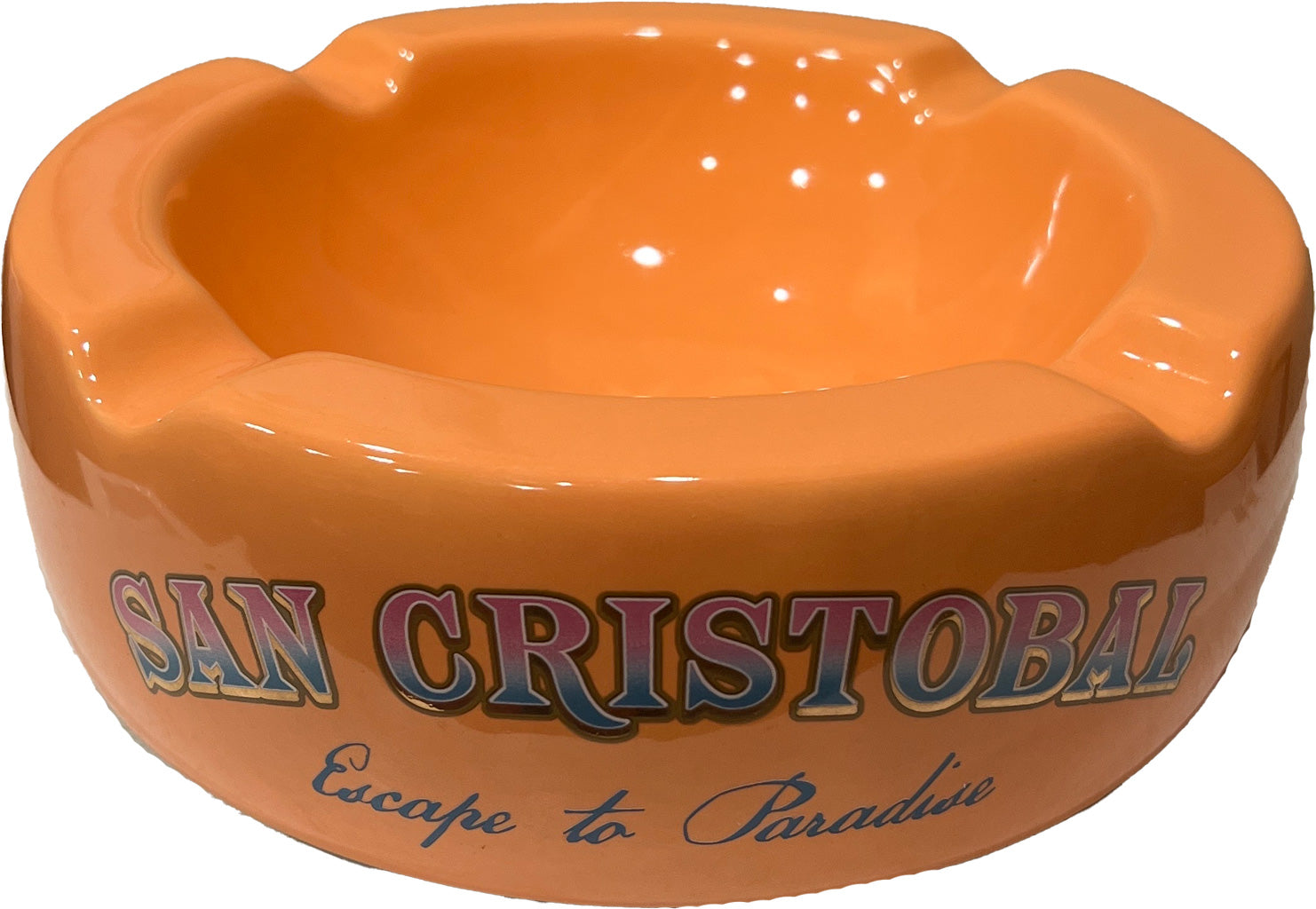 San Cristobal Melon Ceramic Ashtray-0