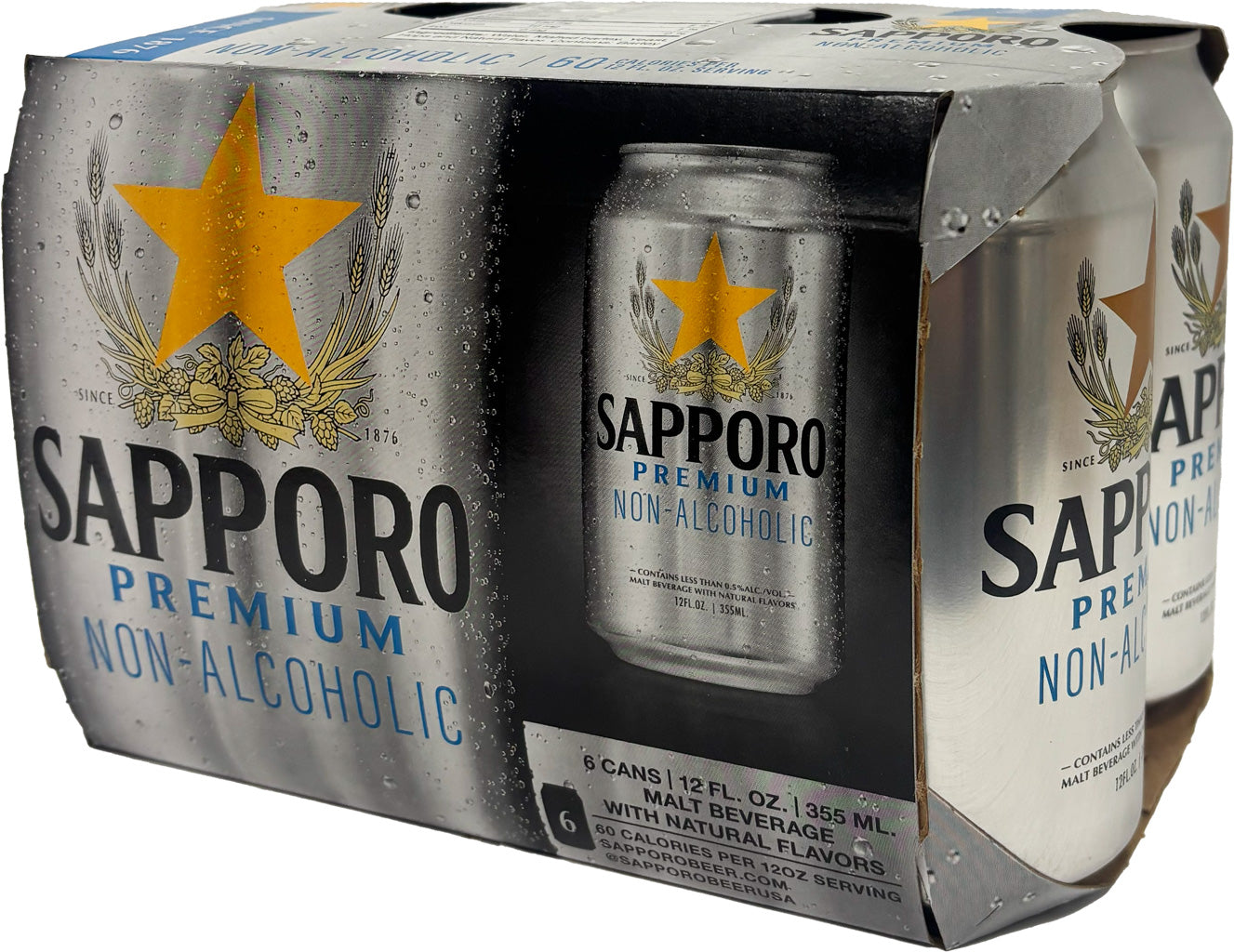 Sapporo 0.0 Alcohol-Free 6pk Cans-0