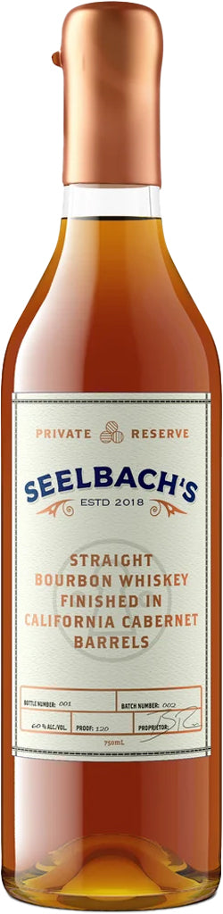 Seelbach's Private Reserve California Cabernet Barrel Finish Bourbon Whiskey 750ml-0