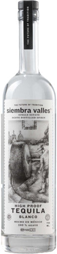 Siembra Valles Tequila Tahona High Proof Blanco 750ml-0