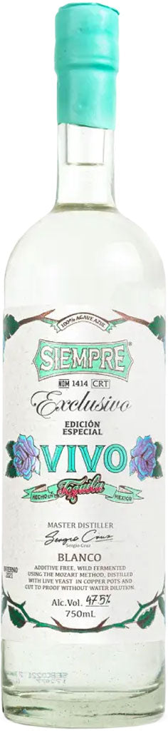 Siempre Vivo Blanco Tequila 750ml-0