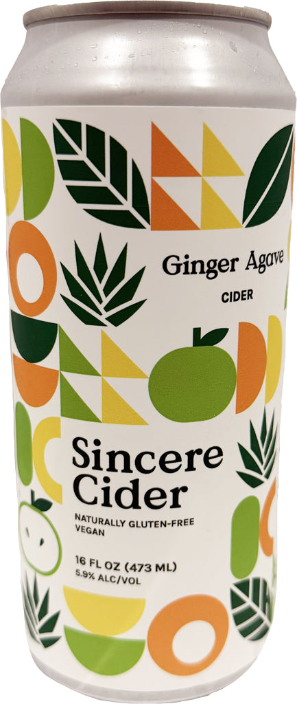 Sincere Cider Ginger Agave 16oz Can-0