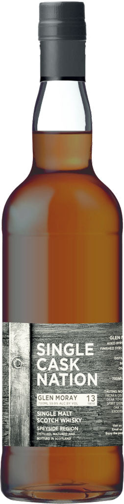 Single Cask Nation Glen Moray Single Malt 13 Year Old 700ml-0