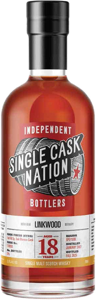 Single Cask Nation Linkwood Single Malt Whisky 18 Year Old 700ml-0