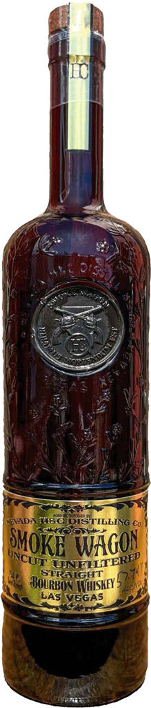 Smoke Wagon Uncut Unfiltered Blended Bourbon Whiskey 750ml-0