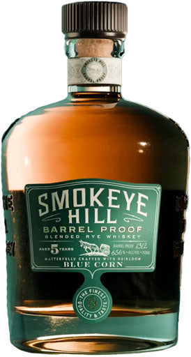 Smokeye Hill Heirloom Blue Corn Barrel Proof Straight Rye Whiskey 750ml-0