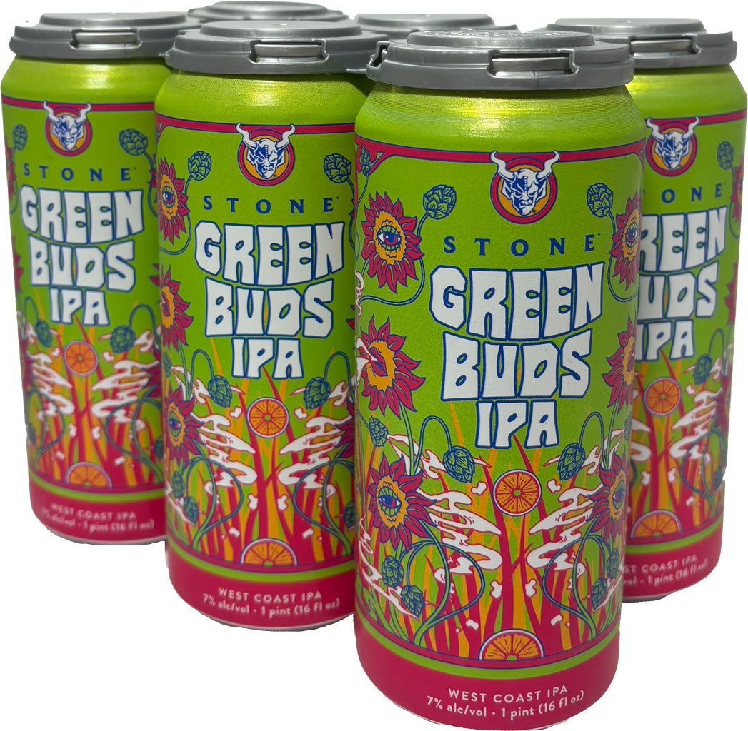 Stone Green Buds IPA 16oz 6pk Cans-0