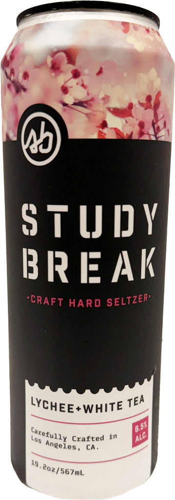 Study Break Lychee+White Tea Seltzer 19.2oz-0