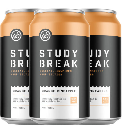 Study Break Orange Pineapple Seltzer 6pk Cans