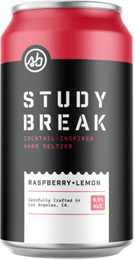 Study Break Raspberry Lemon Seltzer 19.2oz