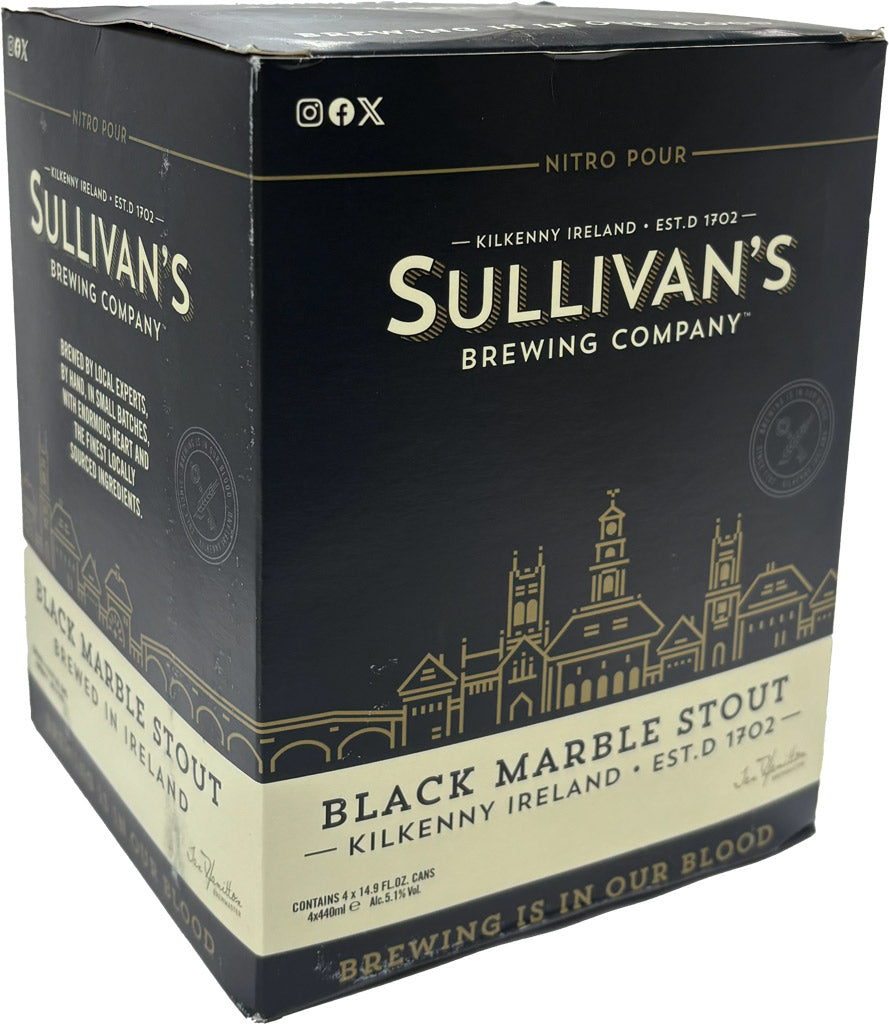 Sullivan's Black Marble Stout 4pk Cans-0