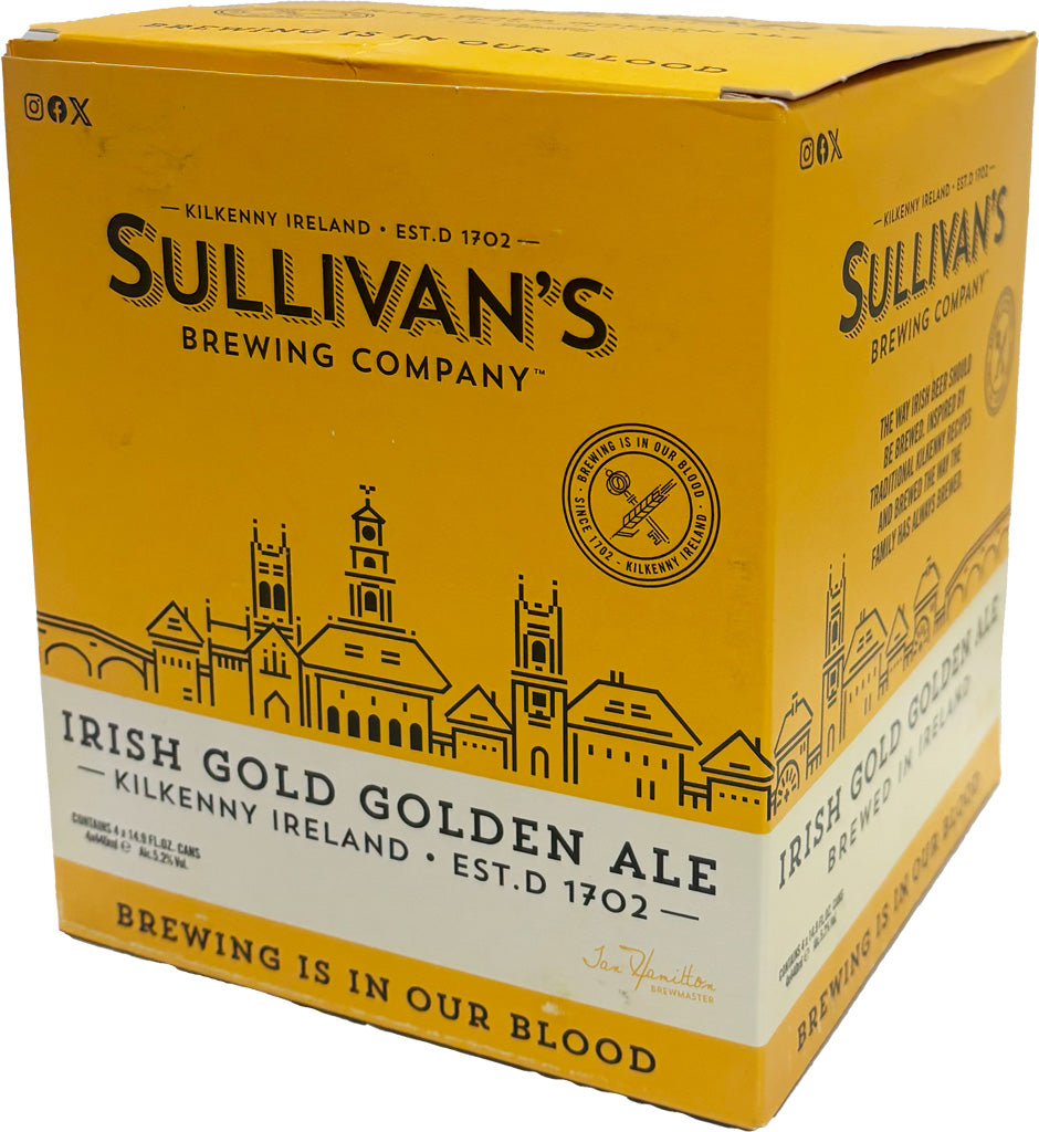 Sullivan's Irish Gold Ale 4pk Cans-0