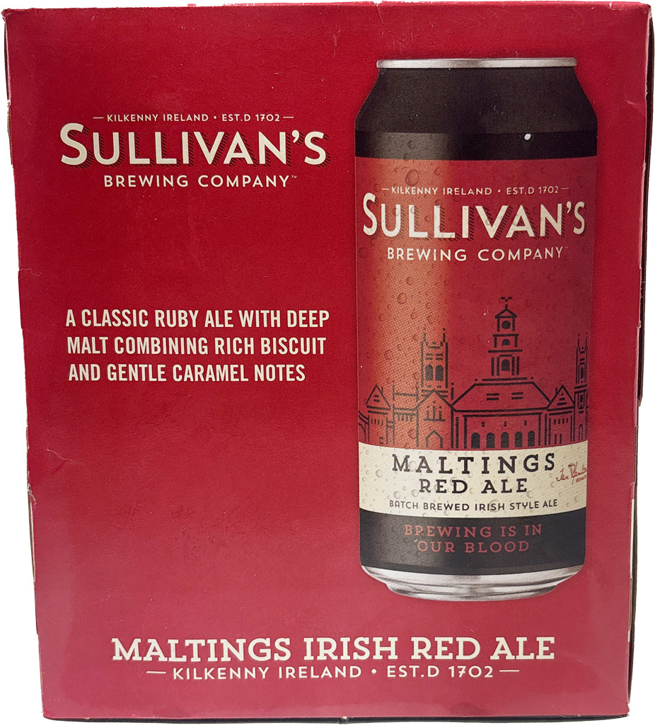 Sullivan's Maltings Irish Ale 4pk Cans-0