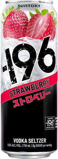 Suntory -196 Strawberry Vodka Seltzer 710ml-0