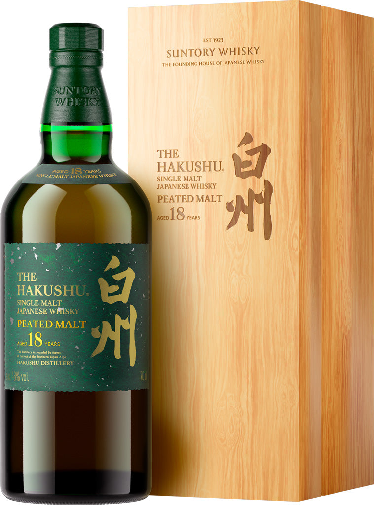 Suntory Hakushu Single Malt 18 Year Old Peated Malt Whisky 700ml-0