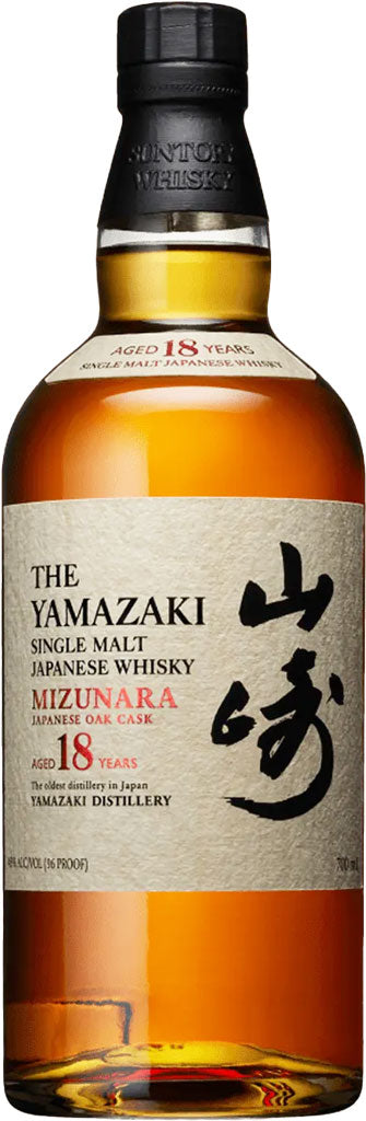 Suntory Yamazaki 18 Year Old Mizunara Single Malt Whiskey 700ml-0