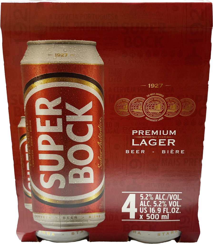 Super Bock Portuguese Lager 4pk Cans Featured Image