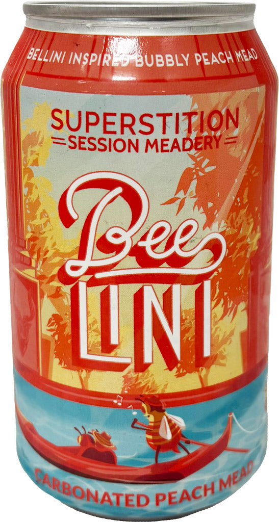 Superstition BeeLini Carbonated Peach Mead 12oz Can-0