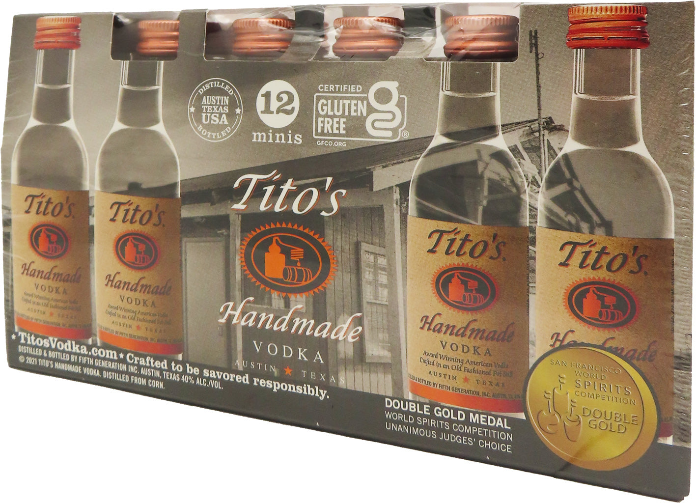 Tito's Handmade Vodka 50ml 12pk-0