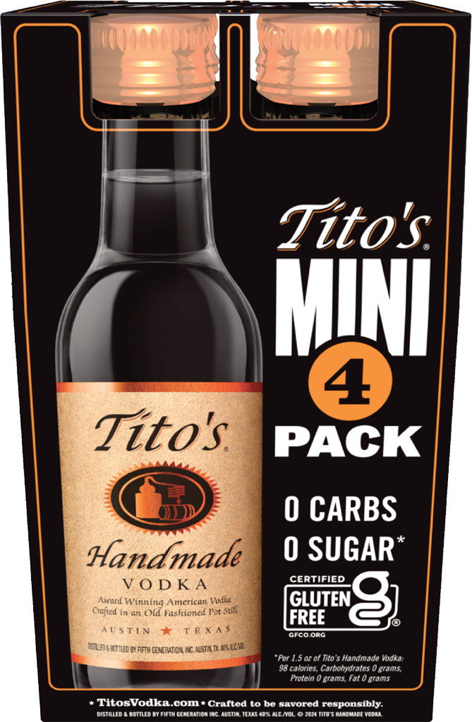 Tito's Handmade Vodka 50ml 4pk-0