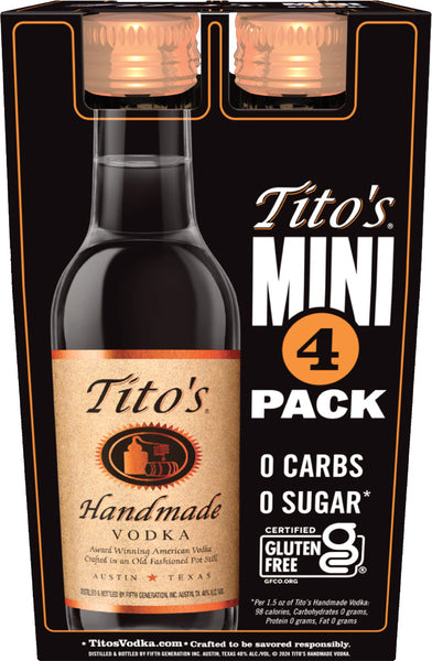 Tito's Handmade Vodka 50ml 4pk – Mission Liquor