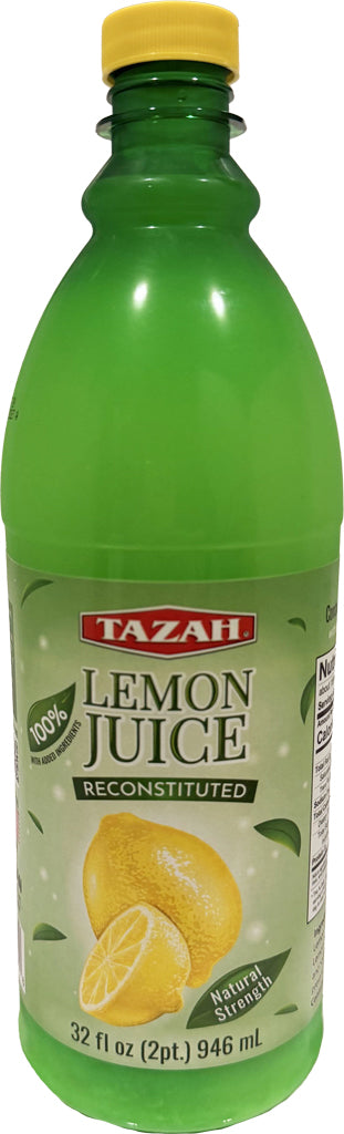Tazah 100% Organic Lemon Juice 32oz-0