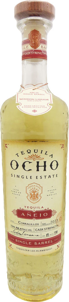 Tequila Ocho Anejo Mission Exclusive Cask Strength Single Barrel 750ml-0