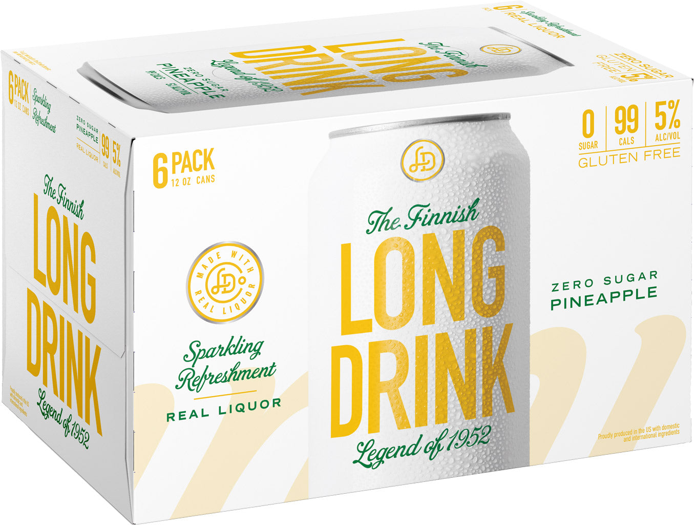 Long Drink Zero Sugar Pineapple 6pk-0
