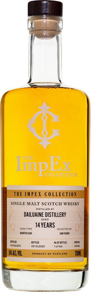 The ImpEx Collection Dailuaine Distillery 2011 14 Year Old Single Malt Whisky 750ml-0