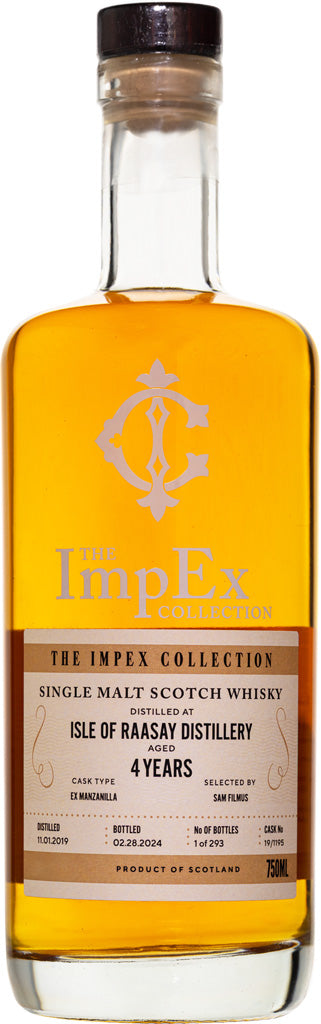 The ImpEx Collection Isle of Raasay Distillery 2019 4 Year Old Single Malt Whisky 750ml-0