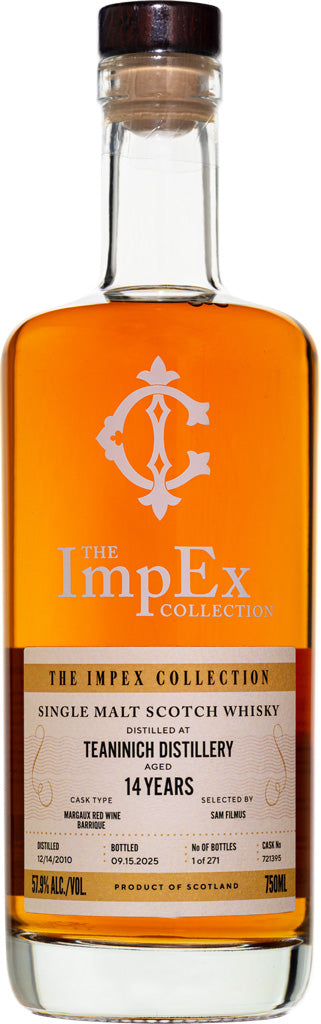 The ImpEx Collection Teaninich Distillery 2010 14 Year Old Single Malt Whisky 750ml-0