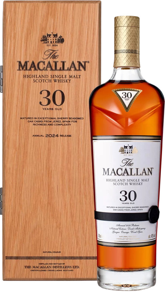 The Macallan Sherry Oak 30 Year Old 2024 Single Malt Whisky 750ml-0