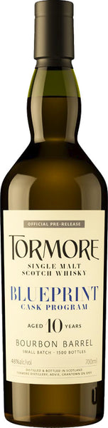 【未開封/廃盤水彩画】Tormore10年 シングルモルトウイスキー 750ml Tormore Blueprint Cask Program Bourbon Barrel Single Malt Whiskey