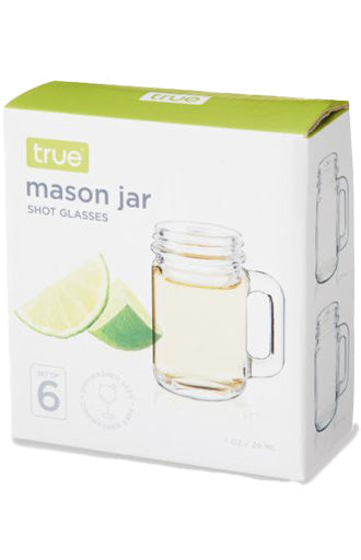 True Mason Jar Shot Glass 6pk-0