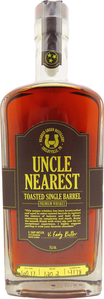 Uncle Nearest Toasted Single Barrel Premium Whiskey 750ml-0