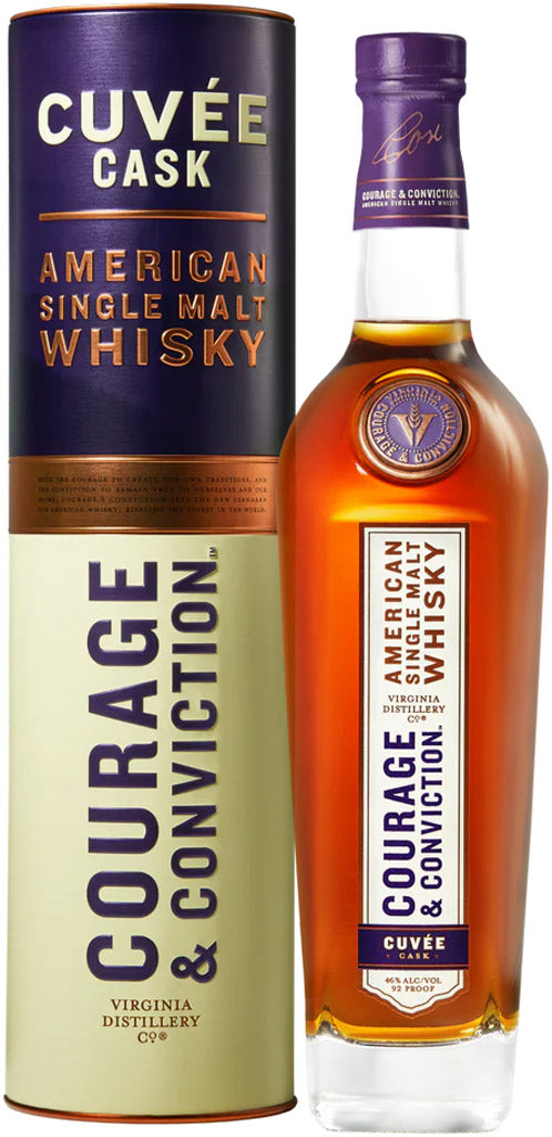 Virginia Distillery Co Courage & Conviction Cuvee Cask American Single Malt Whisky 750ml-0