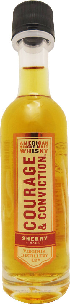 Virginia Distillery Co Courage & Conviction Sherry Cask American Single Malt Whisky 50ml-0