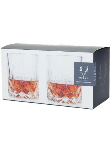 Viski Crystal Tumbler 2pk-0