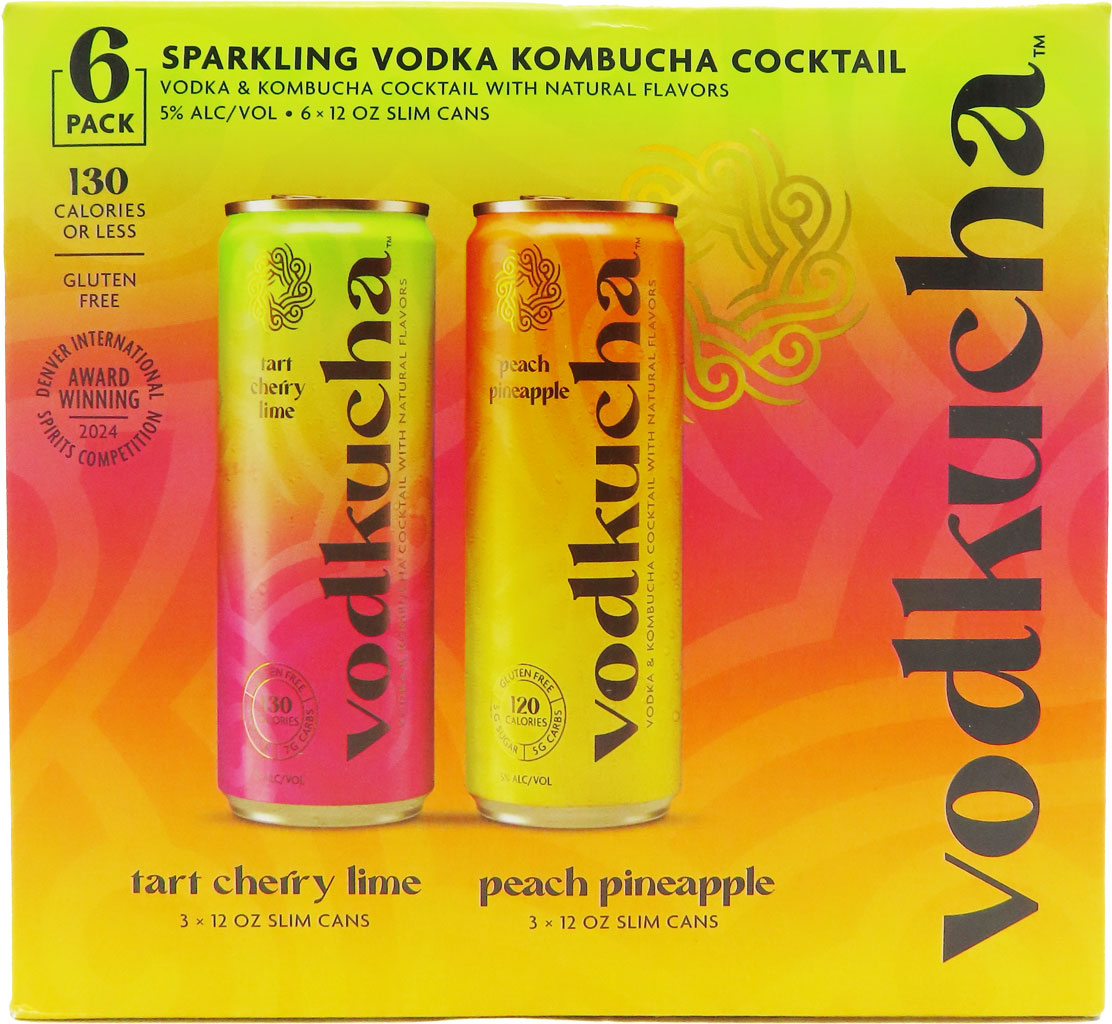 Vodkucha Sparkling Vodka Kombucha Cocktail 6pk-0