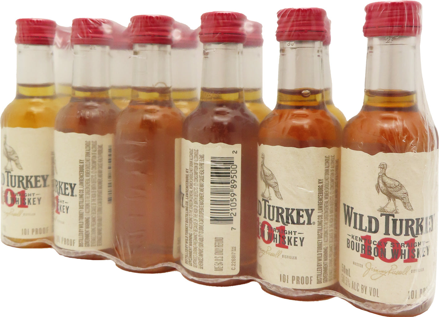 Wild Turkey 101 Proof Kentucky Bourbon 50ml 12pk-0