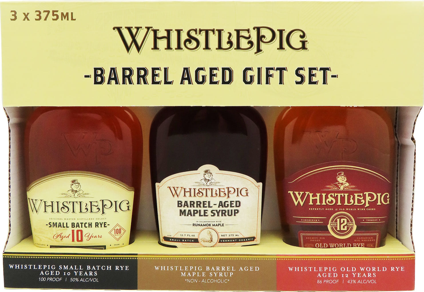 Whistlepig Barrel Aged GIft Set 3x375ml-0