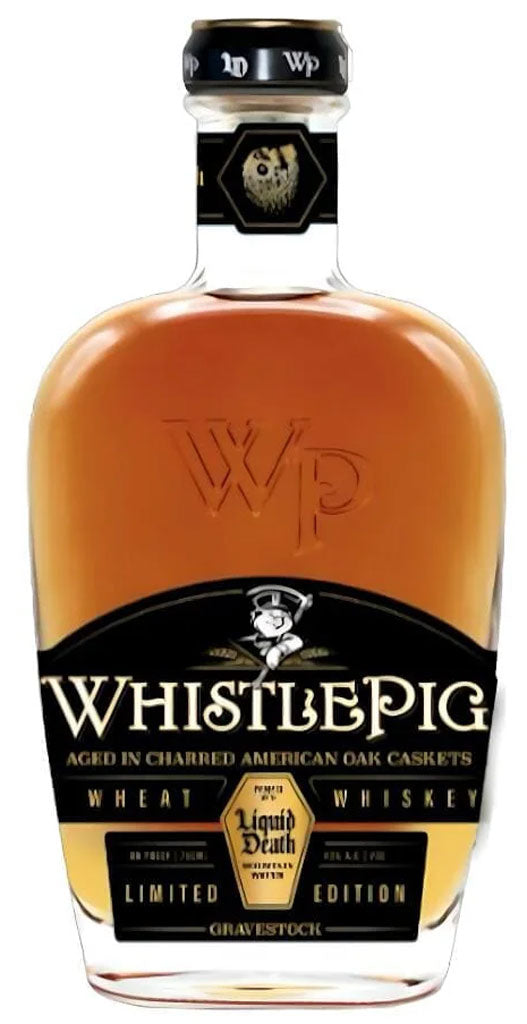 Whistlepig Gravestock Wheat Whiskey Liquid Death Edition 750ml-0