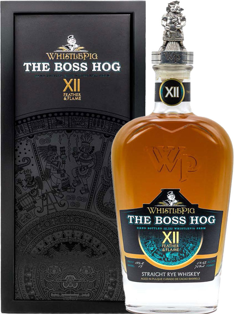 Whistlepig 'The Boss Hog' XII Feather & Flame Straight Rye Whiskey 750ml-0