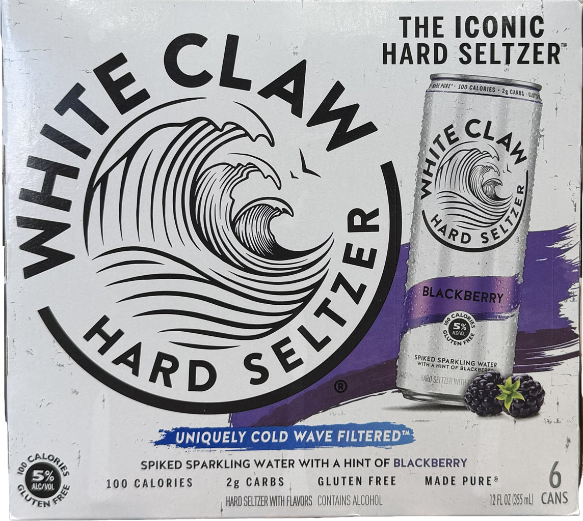 White Claw Blackberry 6pk Cans-0