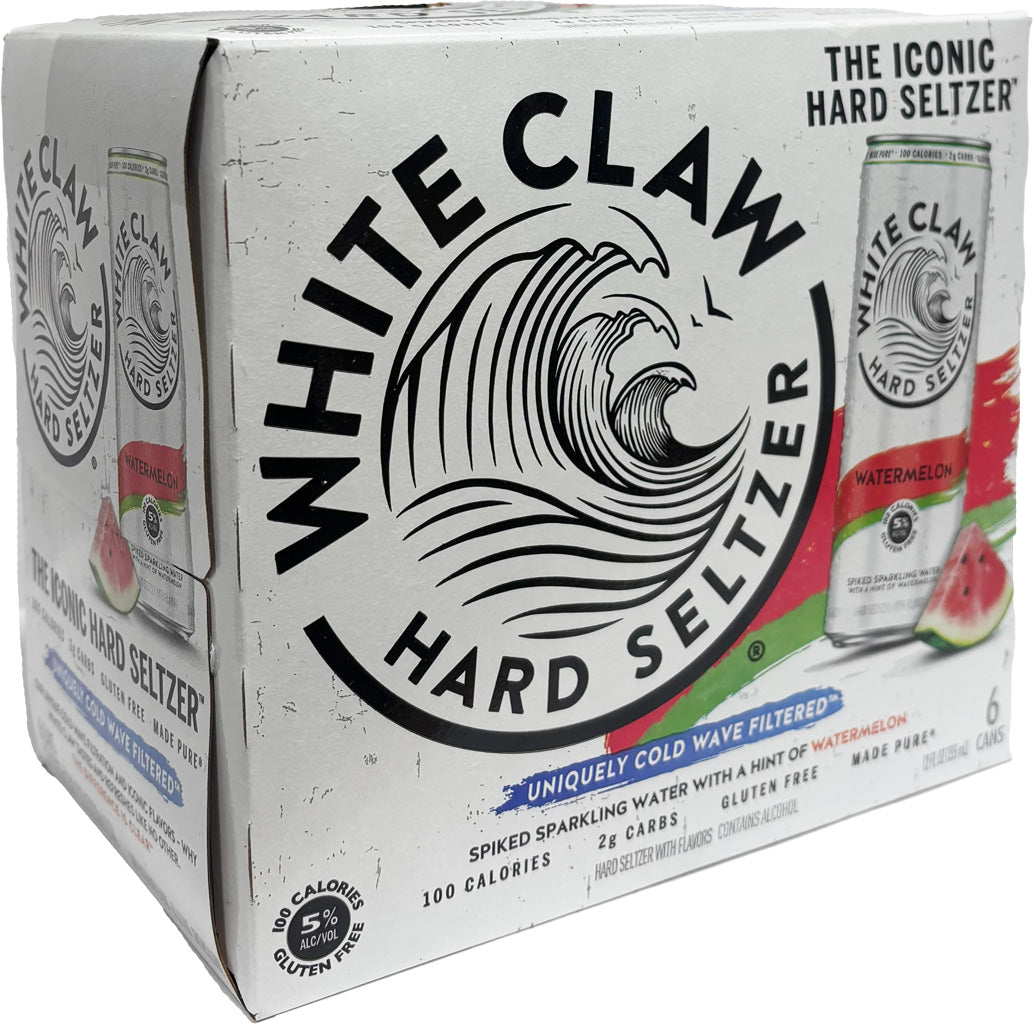White Claw Watermelon 6pk Cans-0
